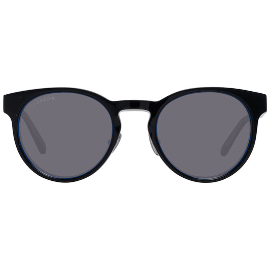 Omega Black Unisex Sunglasses