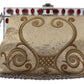 Dolce & Gabbana Glamorous Gold Evening Clutch with Crystal Details