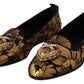 Dolce & Gabbana Elegant Leather Heart Embellished Flats