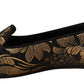 Dolce & Gabbana Elegant Leather Heart Embellished Flats