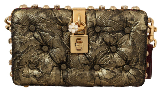 Dolce & Gabbana Enchanting Jacquard Box Shoulder Bag