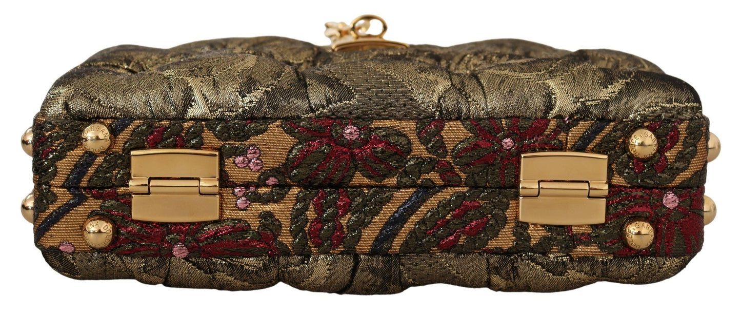 Dolce & Gabbana Enchanting Jacquard Box Shoulder Bag