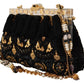 Dolce & Gabbana Opulent Black Crystal VANDA Evening Clutch