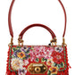 Dolce & Gabbana Elegant Red Crystal-Studded Tote Shoulder Bag