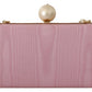 Dolce & Gabbana Chic Pink Silk Crossbody Evening Bag