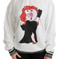 Dolce & Gabbana Chic Crew-Neck Pullover Sweater with Unique Print