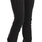 Just Cavalli Elegant Low Waist Skinny Black Pants