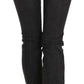 Just Cavalli Elegant Low Waist Skinny Black Pants