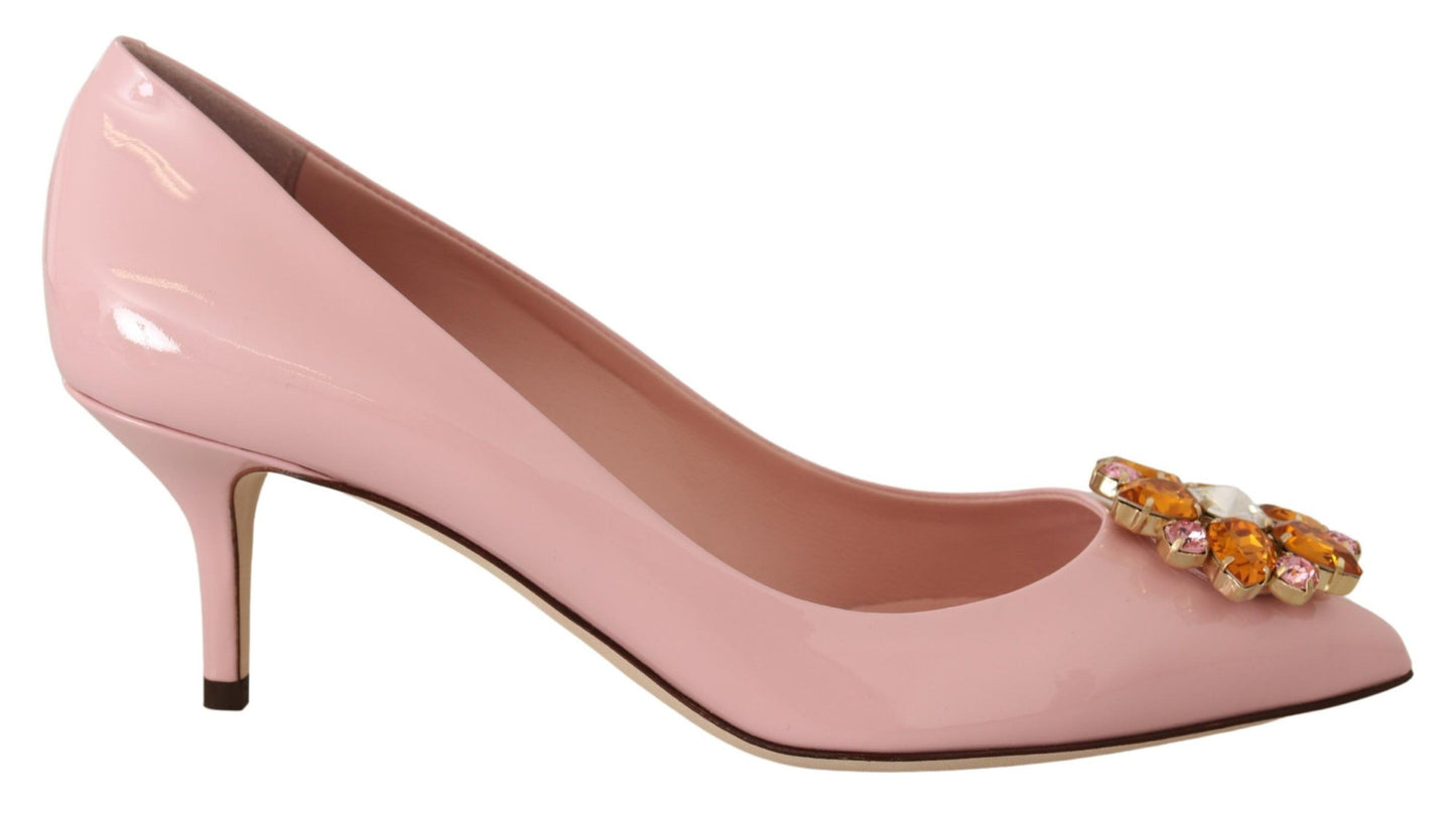 Dolce & Gabbana Elegant Pink Crystal Pumps