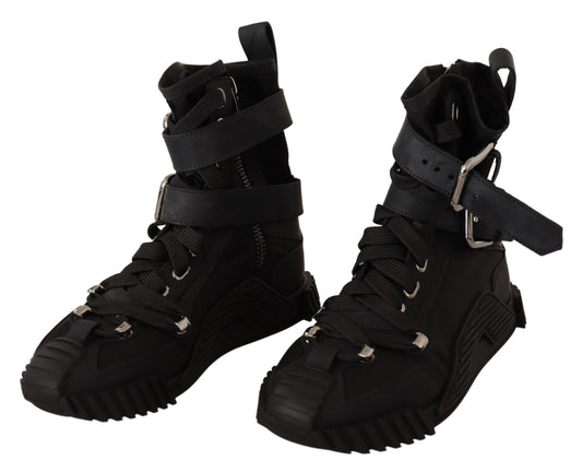 Dolce & Gabbana Elevated Trekking Boots with Sculpted Overlays