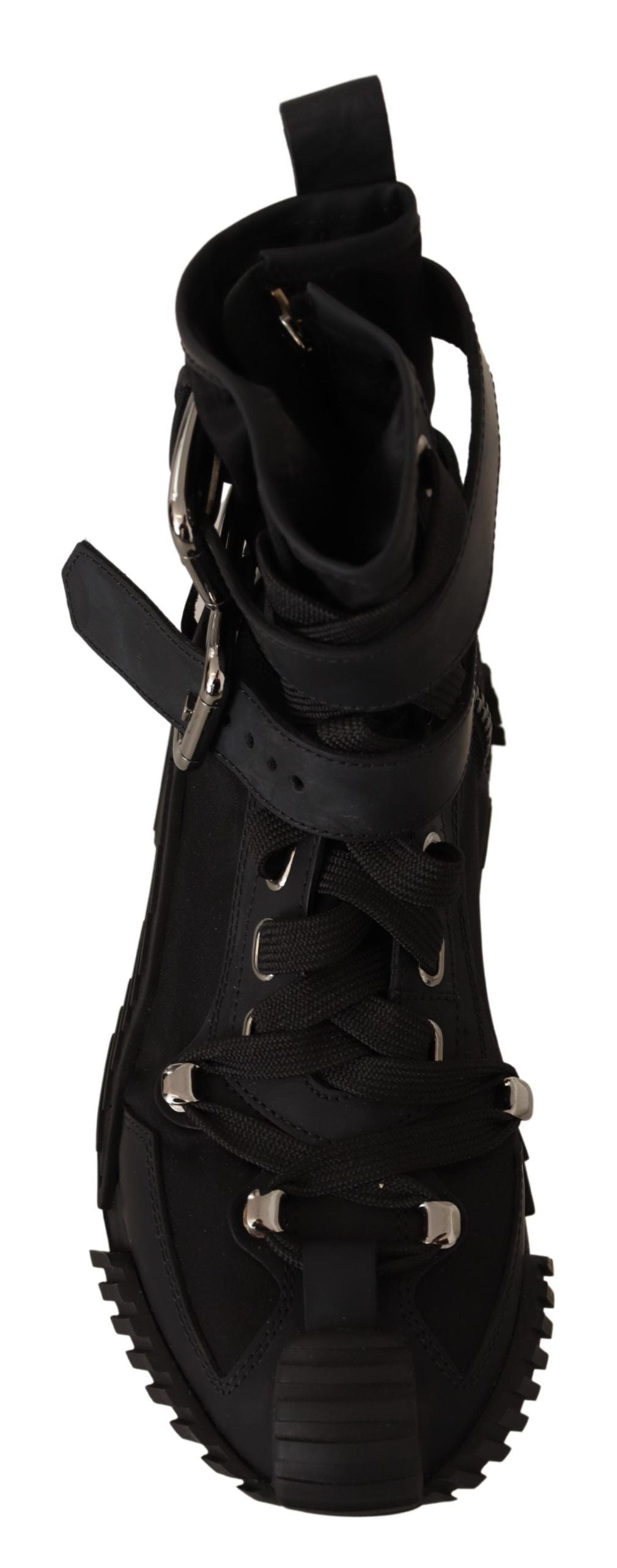 Dolce & Gabbana Elevated Trekking Boots with Sculpted Overlays