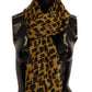 Dolce & Gabbana Elegant Silk Scarf in Yellow & Black