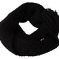 Dolce & Gabbana Elegant Black Wool-Blend Designer Scarf