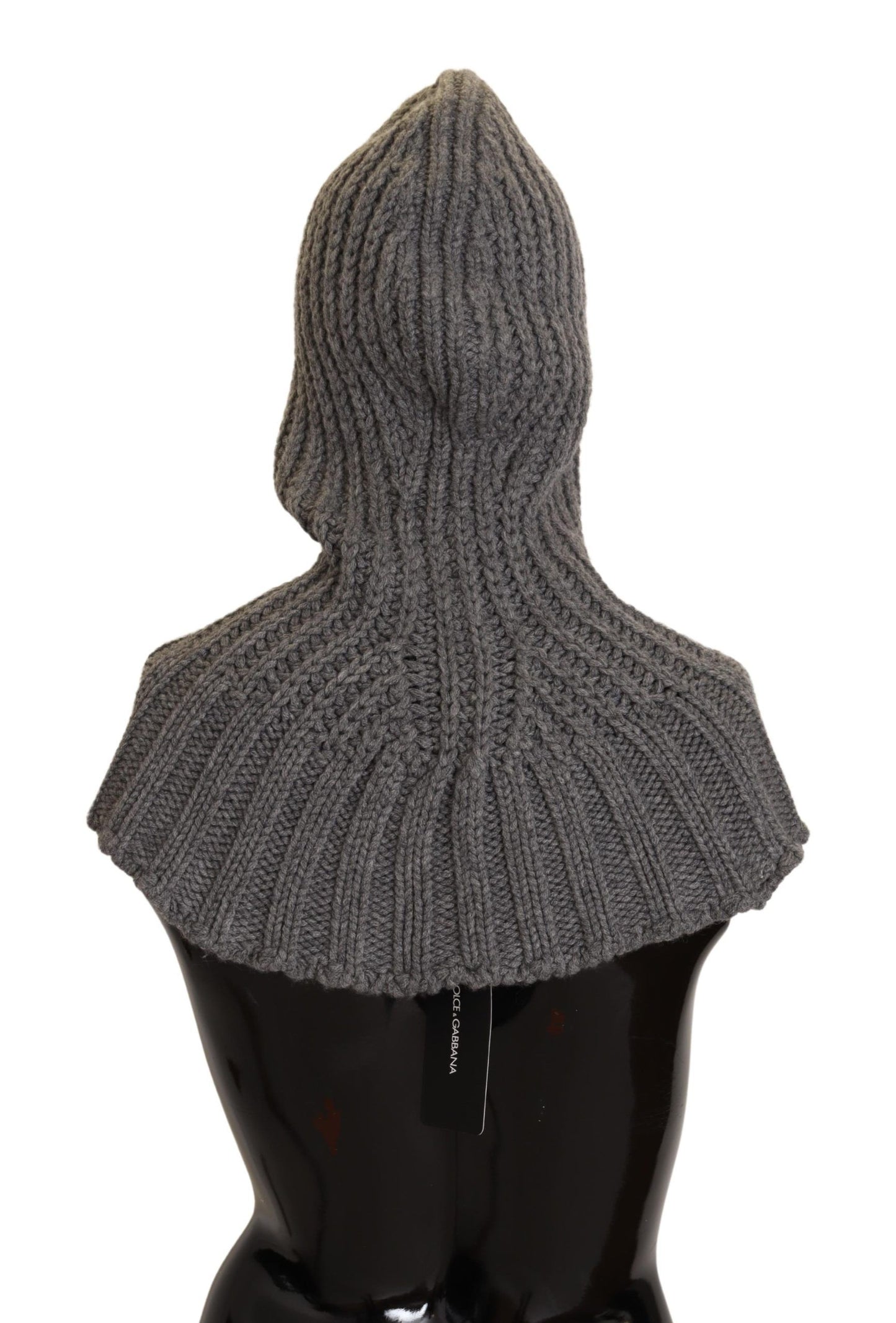 Dolce & Gabbana Elegant Cashmere Hood Scarf in Gray