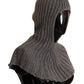 Dolce & Gabbana Elegant Cashmere Hood Scarf in Gray