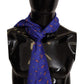 Dolce & Gabbana Elegant Purple Silk Scarf with Cocktail Print