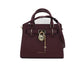 Michael Kors Hamilton Small Grained Leather Satchel Crossbody Bag Handbag (Merlot Solid)