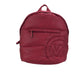 Michael Kors Rae Medium Quilted Nylon Fabric Backpack Bookbag (Berry)