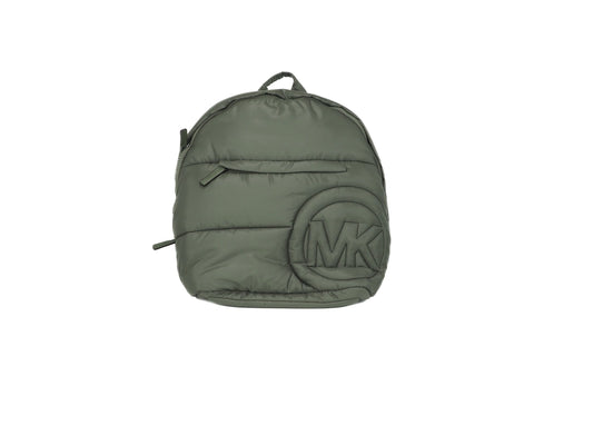 Michael Kors Rae Medium Quilted Nylon Fabric Backpack Bookbag (Army Green)