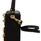 Dolce & Gabbana Enchanted Velvet Iguana Leather Box Bag