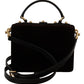 Dolce & Gabbana Enchanted Velvet Iguana Leather Box Bag