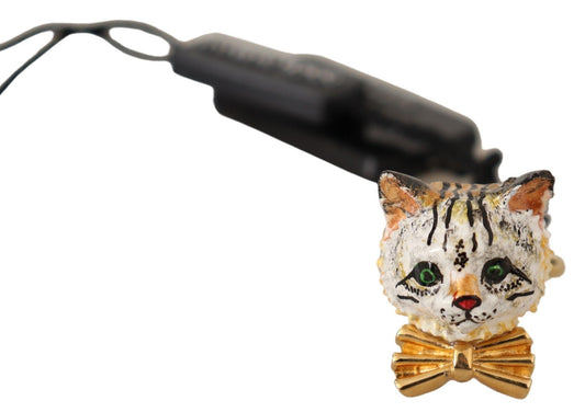 Dolce & Gabbana Elegant Gold Feline Charm Ring