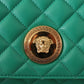 Versace Elegant Green Nappa Leather Small Crossbody