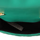 Versace Elegant Green Nappa Leather Small Crossbody