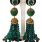 Dolce & Gabbana Elegant Crystal Drop Clip-On Earrings