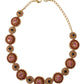 Dolce & Gabbana Elegant Multicolor Crystal Charm Necklace