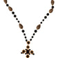 Dolce & Gabbana Elegant Charm Cross Necklace with Crystal Details