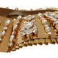 Dolce & Gabbana Glamorous Crystal Embellished Gold Collar