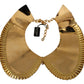 Dolce & Gabbana Glamorous Crystal Embellished Gold Collar