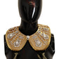 Dolce & Gabbana Glamorous Crystal Embellished Gold Collar