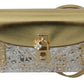 Dolce & Gabbana Elegant Gold Crystal Embellished Box Bag