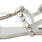 Dolce & Gabbana Crystal Embellished Silver Leather Sandals