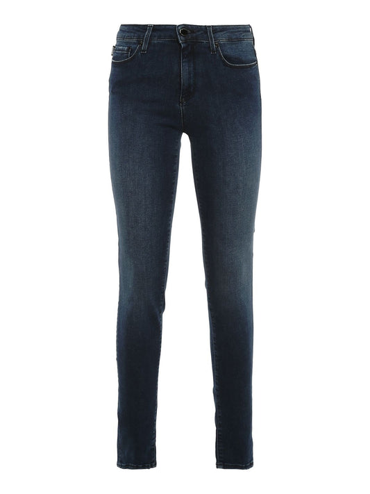 Love Moschino Blue Cotton Women's Slim Jeans