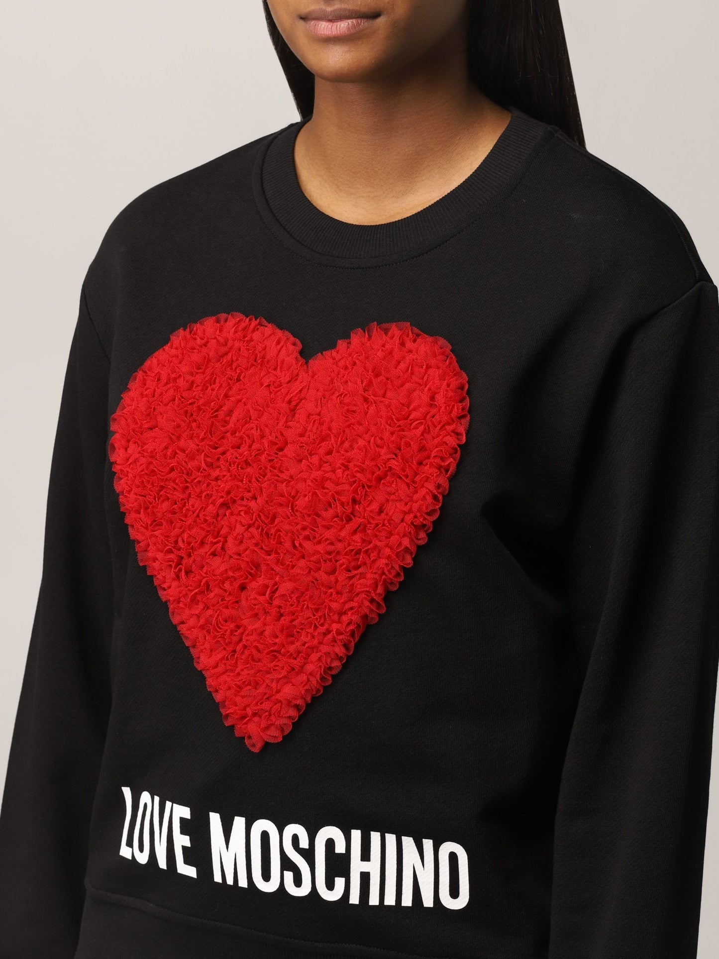 Love Moschino Black Cotton Women Sweater