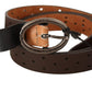 Costume National Elegance Redefined: Chic Brown Fashion Belt