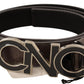 Costume National Elegant Waxed Cotton Fashion Belt