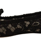 Dolce & Gabbana Elegant Taormina Lace Flats with Crystals