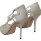 Dolce & Gabbana Elegant Silver Bette High-Heel Sandals