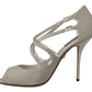 Dolce & Gabbana Elegant Silver Bette High-Heel Sandals