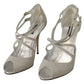 Dolce & Gabbana Elegant Silver Bette High-Heel Sandals