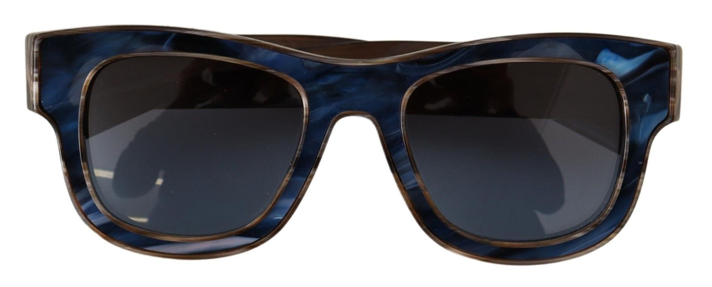 Dolce & Gabbana Chic Horn Pearly Blue Gradient Sunglasses