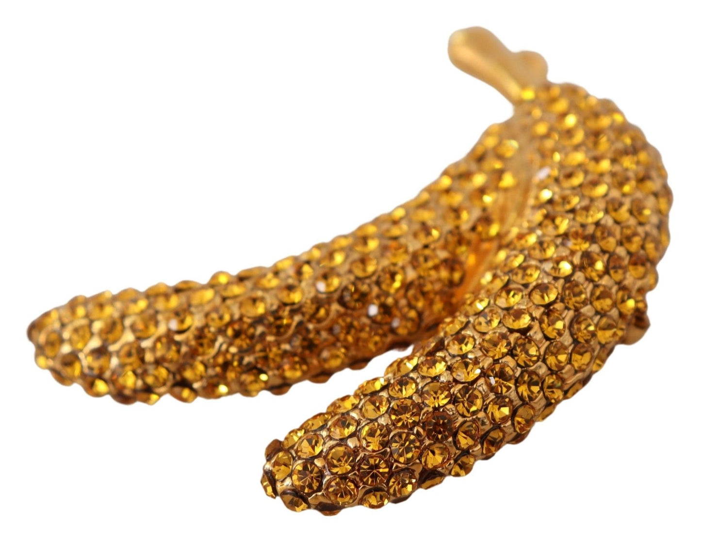 Dolce & Gabbana Crystal-Embellished Banana Brooch