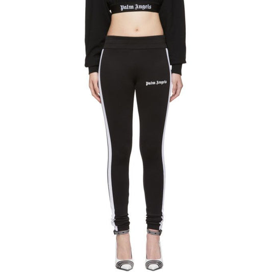 Palm Angels Black Polyester Women Legging