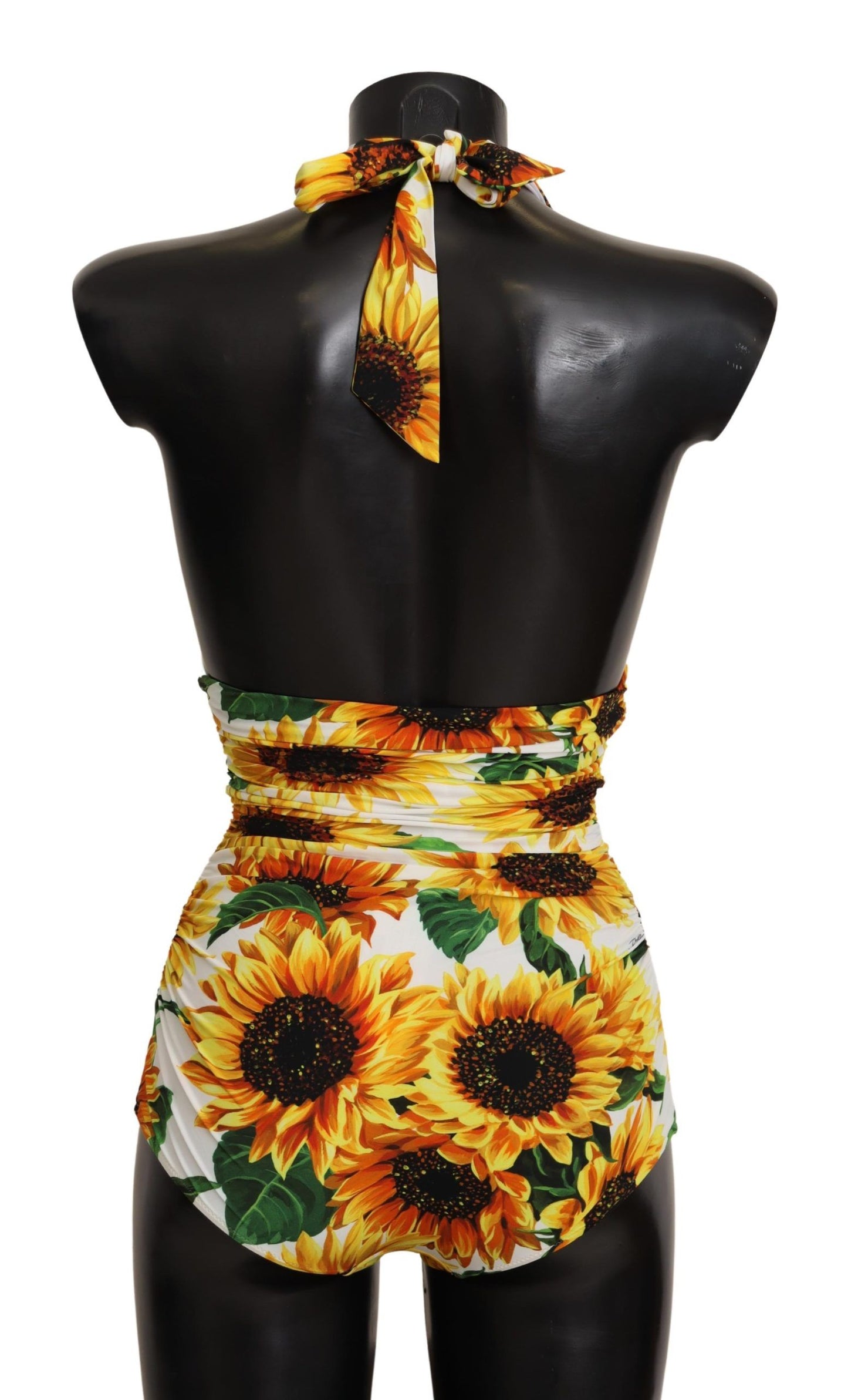 Dolce & Gabbana Chic Sunflower Print One Piece Bikini