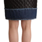 Dolce & Gabbana Sleek High-Waist Leather Mini Skirt