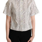 Dolce & Gabbana Geometric Elegance Collared Polo Top